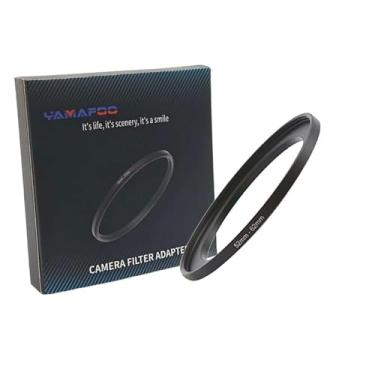 Imagem de Adaptador de anel de metal para cima/para baixo compatível com câmeras mirrorless DSLR Lens, conversor de rosca de filtro UV CPL ND, preto (52-62)