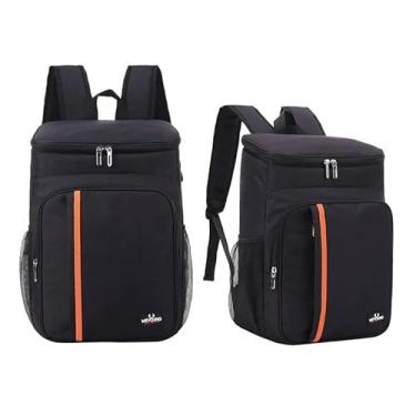 Imagem de Mochila Térmica Cooler Capacidade 18L Impermeável Portátil Quente Frio (Preto)
