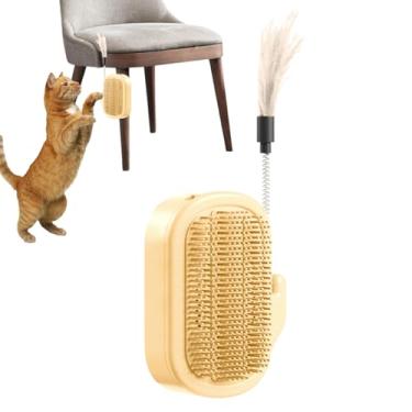 Imagem de Rrlihjgu Arranhador de canto para gatos | Ferramenta de escova de tosar | Escova de pente para cuidados com animais de estimação, suprimentos para móveis, gatinhos, cães, coelhos, mesa de casa