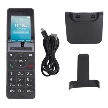 Imagem de Jectse 4G VoLTE Telefone Com Tela Colorida de 2,4 Polegadas, Prova de água, Prova de Poeira e Queda Resistam até 2,5 Metros para Dect Voip Black, Telefone Sem Fio, Telefone Doméstico