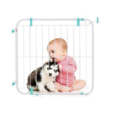 Imagem de Portão Grade De Porta Cachorro Pet 79 Cm A 115 Cm Cão Cães - PETUTIL 