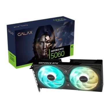 Imagem de Placa de Vídeo Galax RTX 5060 EX BLACK GF 8GB GDDR7 128bits 56NSN8MDDA