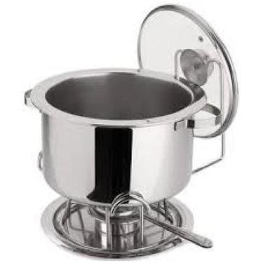 Imagem de Rechaud banho Maria em aço inox capacidade 8,2 L