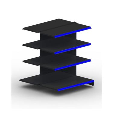 Imagem de Gôndola Centro Continuação Polar Preto 1,24m GMC124 GOMO 30.40