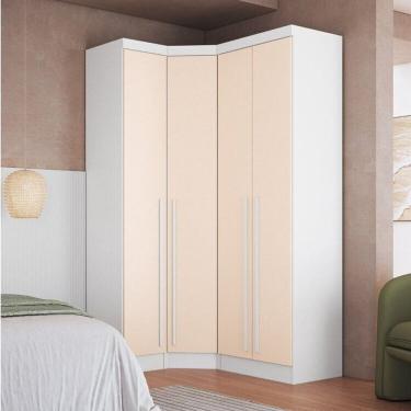 Imagem de Guarda-roupa Modulado 3 Peças Infinity Branco Line/Blush