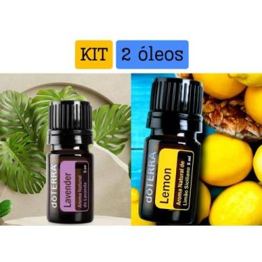 Imagem de Kit 1 Óleo essencial Lavanda 5ML + 1 Lemon 5ML - Suporte Ansiedade Ins