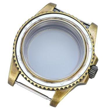 Imagem de FEIYASHI Caixa de relógio de 40 mm bronze 300 m à prova d'água aço inoxidável 316L para NH35 NH34 NH36 NH38 peças de relógio movimento, NH35 NH34//36/38 movimento + tampa inferior de vidro 2, Caixa de