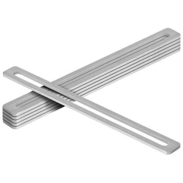 Imagem de Placa de conserto Fanmao Aço Inoxidável 12x1/30x2.5cm 6 unidades