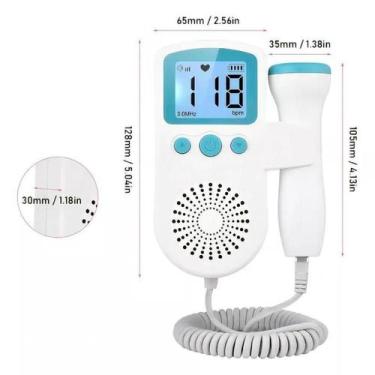 Imagem de Aparelho De Ouvir Batimentos Bebe Monitor Doppler - Fetal Doppler