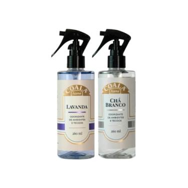 Imagem de Kit de Odorizantes Coala Home Spray - 2 Unidades de 260ml - Chá Branco e Lavanda - Aromatizador de Ambientes e Tecidos - Frescor e Relaxamento para Sua Casa.