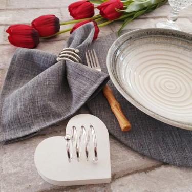 Imagem de Kit 08 Anéis Porta Guardanapo Argola Prendedor Mesa Posta - Criarte Op