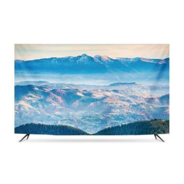 Imagem de HSTANGKY Capa extensível anti-pó para televisores de 32 a 80 polegadas protetor de ecrã para televisores de interior com design artístico moderno-mountain1, 40-43 polegadas