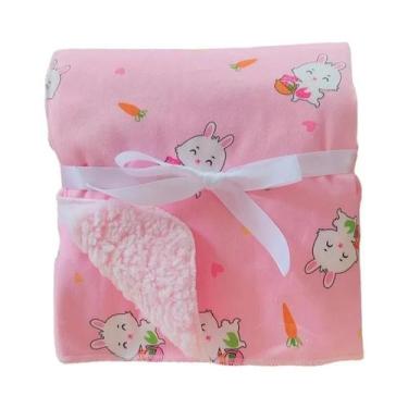 Imagem de Cobertor De Lã Super Macio De Camada Dupla Para Bebê, Envoltório Infan