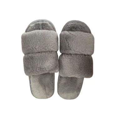 Imagem de Pantufa Aberta Cinza Basic+ Nº 37/38