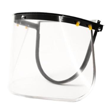 Imagem de Esquirla Protetor facial, acessório para capacete, protetor multiuso, viseira protetora, facial para capina, paisagismo, extração de madeira, jardinagem, com Suporte