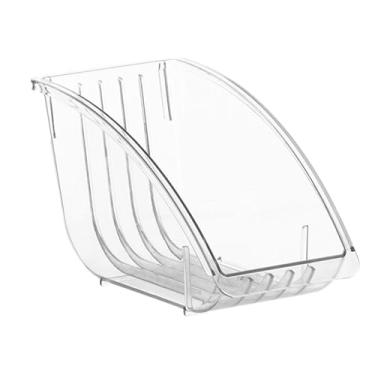 Imagem de BOENLU Suporte de prato de papel, dispensador de pratos de jantar elegante e organizador de armário de cozinha para tigelas, pratos e utensílios