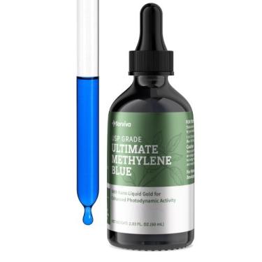 Imagem de Gotas de azul de metileno VivaElixir 60 mL (2,03 fl oz) com Nano Gold