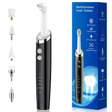 Imagem de Polidor de dentes Pelzzle recarregável com 5 cabeças de escova e luz L