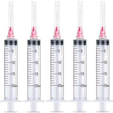 Imagem de Seringa dispensadora de plástico Fovafod 20mL 18Ga (pacote com 50)
