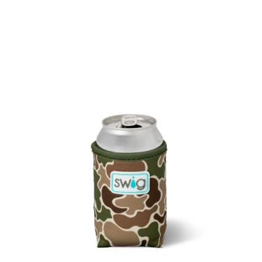 Imagem de Swig Life Standard Can Coolie, suporte de lata de 340 g, refrigerador de copo com isolamento de neoprene com bolso, capas para copos para garrafas de cerveja padrão de 355 ml, acessórios de praia para