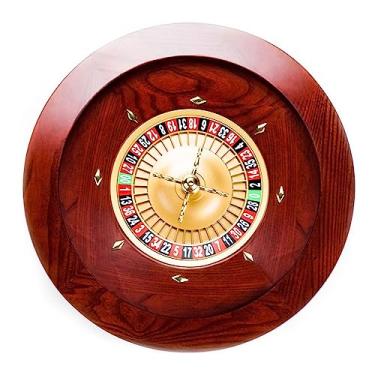 Imagem de Jogo de roleta de roleta de madeira, toca-discos, jogos de mesa de lazer, rolamentos de precisão de grau de cassino, prato de alumínio para jogos noturnos de cassino