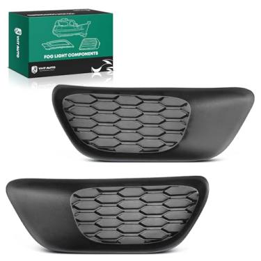 Imagem de YHTAUTO Capa de farol de neblina para Dodge Grand Caravan 2011-2020, Ram C/V 2012-2015, capa de acabamento da lâmpada do para-choque dianteiro moldura do farol de neblina motorista esquerdo e