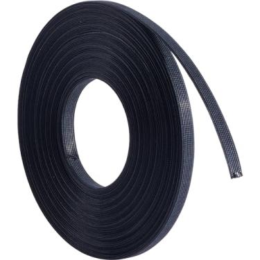 Imagem de GORGECRAFT Desossagem de poliéster preto de 25 metros de largura com 10 mm de largura, espartilho de alta densidade, para costura, sutiã, ferramenta de desossa, acessórios de vestuário para casamento,