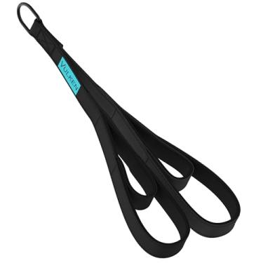 Imagem de Vulken Acessório de cabo de corda tríceps. 71 cm e 56 cm dois comprimentos embutidos em uma corda de puxar para baixo. Tiras de extensão de tríceps equipamento de academia. Alças de treino doméstico