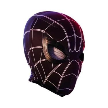 Imagem de Capacete De Cosplay Do Homem-Aranha Com Máscara Móvel, Olhos Luminosos