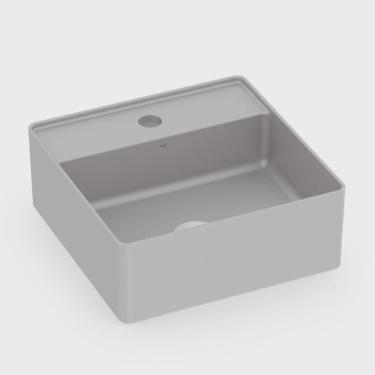 Imagem de Kit 3 Cubas de Apoio Quadrada com Mesa 350x350 Platinum P4 Incepa Stone