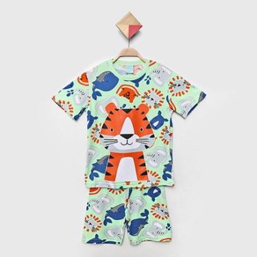 Imagem de Pijama Curto Infantil Kyly  Bichinhos Brilha no Escuro Menino-Masculino
