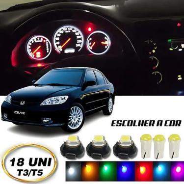 Imagem de Kit Lâmpadas Led Painel Civic 2001 A 2006 18 Peças - Lumi, Branco