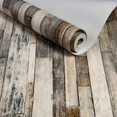 Imagem de Papel De Parede Magnific AB50 Madeira de Demolição 3D Vinílico Rolo De