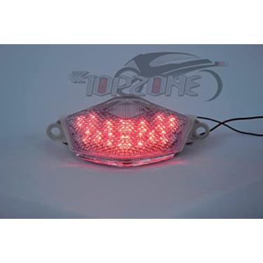 Imagem de Topzone Lightings Luzes traseiras de LED para motocicleta, luz traseira de freio com indicadores de luz de seta integrados para Kawasaki 09-12 Ninja ZX-6R 08-10 Ninja ZX-10R 07-08 Z1000 07-08 Z750S