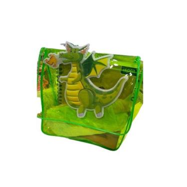 Imagem de Mochila Kawaii Unicorn and Dragon de plástico transparente - Lightbek 