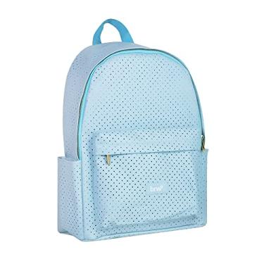 Imagem de Mochila Escolar Driff Perfurada Azul Pastel, BRW