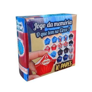 Imagem de Jogo da Memória Cognitivo Circo de 10 Pares