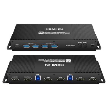 Imagem de Interruptor kvm (HDMI 2.1 Hotkey 2 * 2 EDID)