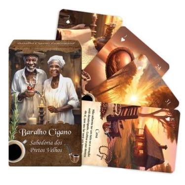 Imagem de Baralho Cigano Conselhos de Preto Velho - Em Português - 36 Cartas - Plastificado
