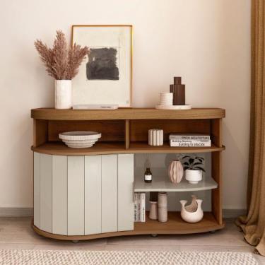 Imagem de Buffet Aparador Artely Magnum Cor Cinamomo com Off White