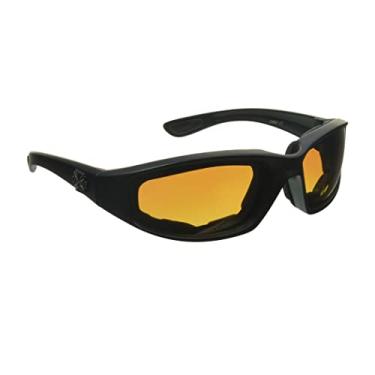 Imagem de Chopper Motocicleta Óculos de Sol Acolchoados de Espuma para Ciclismo Esporte para Homens e Mulheres Fumê Transparente Amarelo Espelhado Laranja Azul, Entrada HD serve de médio a GG, Medium