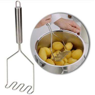 Imagem de Amassador de Batata de Aço Inoxidável 23cm x 9cm Top Útil