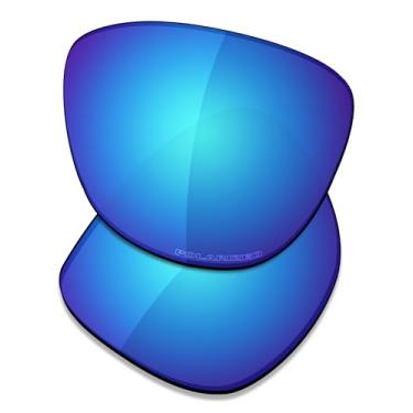 Imagem de SAUCER Lentes de reposição premium e protetores de nariz para óculos de sol Oakley Reverie OO9362 High Defense - Azul Glaciar polarizado