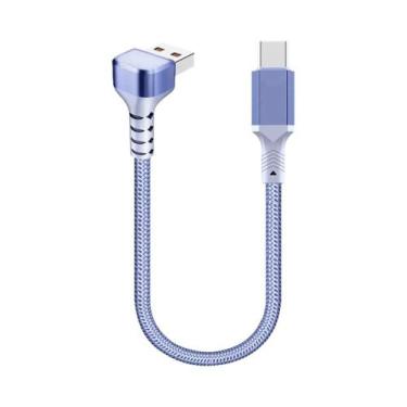 Imagem de Cabo USB C Curto De 10CM 20CM Trançado 60W Para Carregamento Rápido E 