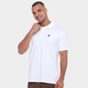 Imagem de Camisa Polo Fila F-Box Pima Masculina, Off white, P