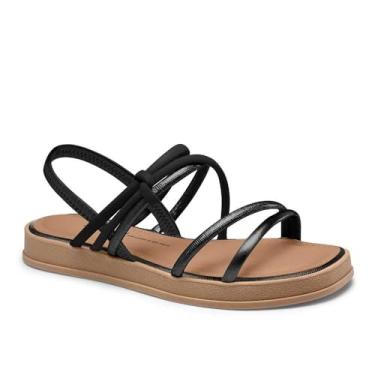 Imagem de Sandália Feminina Dakota Flatform Tiras Cruzadas Preto 36
