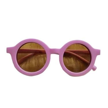 Imagem de Óculos de Sol Redondo Infantil Menina Menino(Roxo)