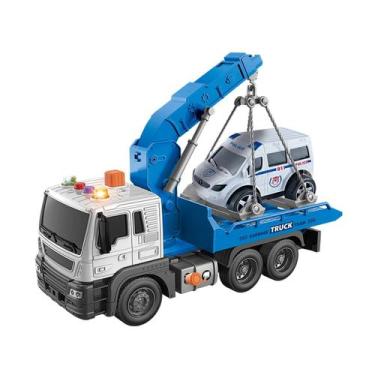 Imagem de Brinquedo Carro com Som e Luz Caminhão Guincho - DM Toys