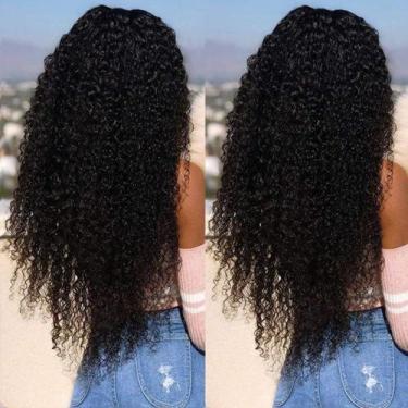 Imagem de Peruca Skouty Afro Kinky Curly Human Hair 13x4 HD Lace 180mL