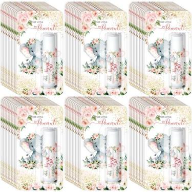 Imagem de Bálsamo labial Sacubee Pink Elephant Party Baby Shower, pacote com 30
